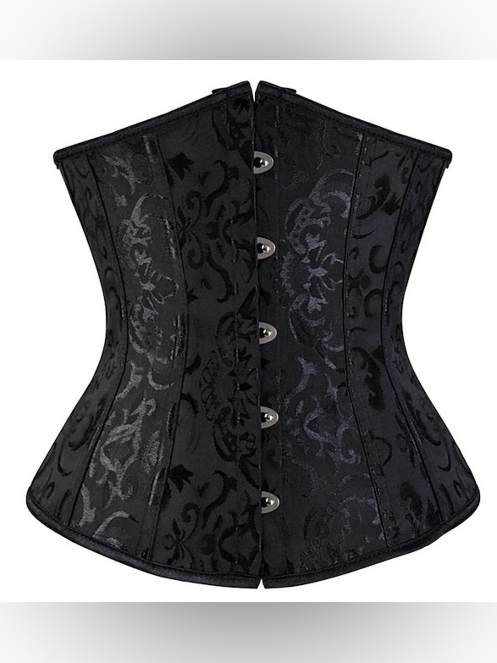 Women's Lace Up Boned Underbust Corset Waist Training Bustier Lingerie 4XL